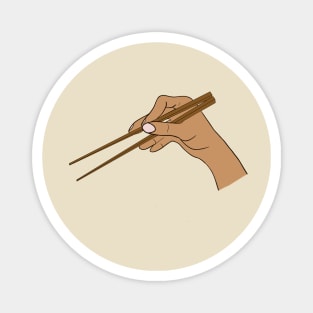 Chopsticks in Hand Graphic Magnet